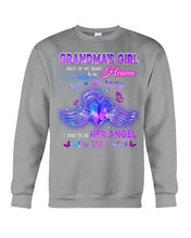 Load image into Gallery viewer, Gift For Angel Grandma Half Of My Heart Is In Heaven Sweatshirt
