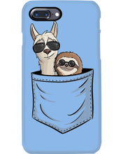 Load image into Gallery viewer, Cool Llama And Sloth In Pocket Meaningful Gift Phone case
