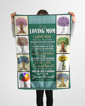 Load image into Gallery viewer, You Are The World Tree Of Life Daughter Gift For Mom Fleece Blanket
