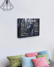 Load image into Gallery viewer, Black Wolf My Love For You Dad Gift For Son Matte Canvas
