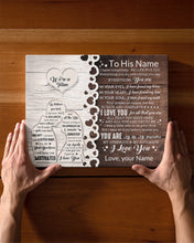 Load image into Gallery viewer, In Your Soul I Have Found My Mate Custom Name Gift For Husband Matte Canvas
