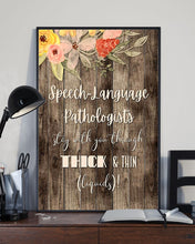Load image into Gallery viewer, SLP Stay With You Through Thick And Thin Flower Vertical Poster
