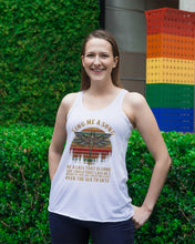 Load image into Gallery viewer, Sing Me A Song Dragonfly Retro Vintage Ladies Flowy Tank

