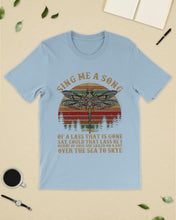 Load image into Gallery viewer, Sing Me A Song Dragonfly Retro Vintage Guys Tee
