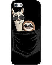Load image into Gallery viewer, Cool Llama And Sloth In Pocket Meaningful Gift Phone case
