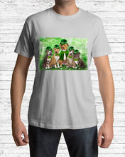 Load image into Gallery viewer, Staffordshire Leprechaun St Patrick's Day Gift For Dog Lovers Guys Tee
