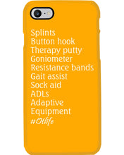 Load image into Gallery viewer, Splints Button Hook Therapy Putty Goniometer Resistance Bands Phone case
