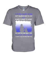 Load image into Gallery viewer, Mom And Son Always Heart To Heart Gift For Family Guys V-Neck
