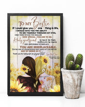 Load image into Gallery viewer, You Are Irreplaceable Sunflower Garden Gift For Bestie Vertical Poster
