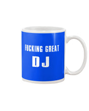 Load image into Gallery viewer, Fucking Great DJ Black And White Printed Mug Mug
