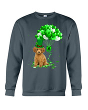 Load image into Gallery viewer, Red Toy Poodle Patrick Balloons St. Patrick's Day Color Changing Mug Sweatshirt
