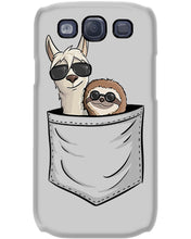 Load image into Gallery viewer, Cool Llama And Sloth In Pocket Meaningful Gift Phone case
