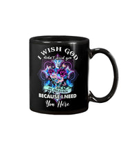 Load image into Gallery viewer, Rose Mandala Pattern I Need You Here Gift For Angel Dad Mug

