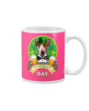 Load image into Gallery viewer, Bull Terrier With Beer Celebrate St Patrick's Day Gift For Dog Lovers Mug
