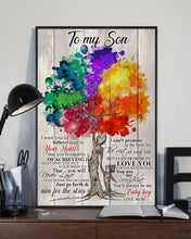 Load image into Gallery viewer, Colorful Tree Mom Gift For Son You Are My Sunshine Vertical Poster
