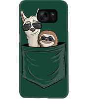 Load image into Gallery viewer, Cool Llama And Sloth In Pocket Meaningful Gift Phone case
