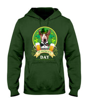 Load image into Gallery viewer, Bull Terrier With Beer Celebrate St Patrick's Day Gift For Dog Lovers Hoodie
