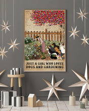 Load image into Gallery viewer, Dictionary Who Loves Gardening And Dogs Vertical Poster
