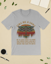 Load image into Gallery viewer, Sing Me A Song Dragonfly Retro Vintage Guys Tee
