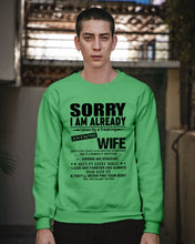 Load image into Gallery viewer, She's My Whole World Gift For Husband Sweatshirt
