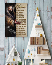 Load image into Gallery viewer, Jesus Is My God My King My Lord Gift Vertical Poster
