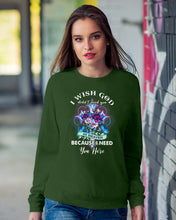 Load image into Gallery viewer, Rose Mandala Pattern I Need You Here Gift For Angel Dad Sweatshirt
