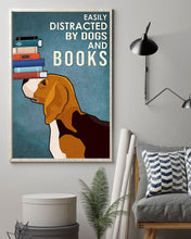 Load image into Gallery viewer, Dog Beagle And Books Gift For Dog Lovers Vertical Poster
