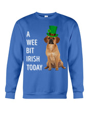 Load image into Gallery viewer, Puggle Irish Today Dog Lovers St. Patrick's Day Printed Mug Sweatshirt
