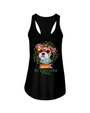 Load image into Gallery viewer, Lovely Schnauzer St Patrick's Day Gift For Dog Lovers Ladies Flowy Tank
