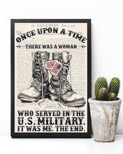 Load image into Gallery viewer, There Was A Woman Who Served In The US Military Vertical Poster
