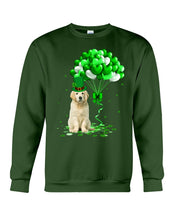 Load image into Gallery viewer, Golden Retriever  Lucky Balloons St. Patrick's Day Color Changing Mug Sweatshirt
