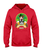 Load image into Gallery viewer, Bull Terrier With Beer Celebrate St Patrick's Day Gift For Dog Lovers Hoodie
