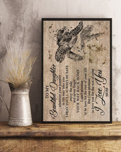Load image into Gallery viewer, Turtle Love You For The Rest Of Mine Mom Gift For Daughter Vertical Poster
