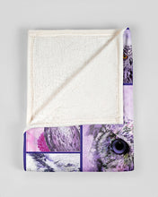 Load image into Gallery viewer, Unique Purple Owl On Winter Day Fleece Blanket
