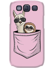 Load image into Gallery viewer, Cool Llama And Sloth In Pocket Meaningful Gift Phone case
