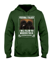 Load image into Gallery viewer, Black Pooshi Black Shipoo Personal Stalker St. Patrick's Day Printed Mug Hoodie

