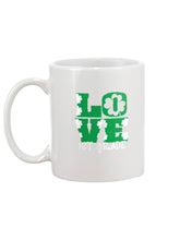 Load image into Gallery viewer, 1st Grade Love White Clover St Patrick's Day Gift For Teacher Mug
