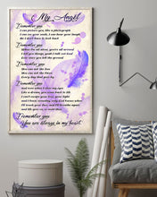 Load image into Gallery viewer, My Angel You Are Always In My Heart Vertical Poster
