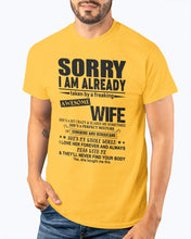 Load image into Gallery viewer, She's My Whole World Gift For Husband Guys Tee
