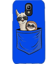Load image into Gallery viewer, Cool Llama And Sloth In Pocket Meaningful Gift Phone case
