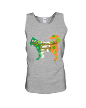 Load image into Gallery viewer, Life Is Better With Husky Around Ireland Flag Color St Patrick's Day Gift For Dog Lovers Unisex Tank Top
