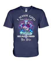 Load image into Gallery viewer, Rose Mandala Pattern I Need You Here Gift For Angel Dad Guys V-Neck
