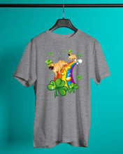 Load image into Gallery viewer, Frenchie Running On Rainbow Clover St Patrick's Day Gift For Dog Lovers Guys Tee
