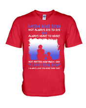 Load image into Gallery viewer, Mom And Son Always Heart To Heart Gift For Family Guys V-Neck
