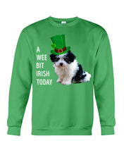 Load image into Gallery viewer, Mal-Shi Irish Today St. Patrick's Day Printed Mug Sweatshirt
