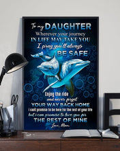 Load image into Gallery viewer, Dolphins The Rest Of Mine Mom Gift For Daughter Vertical Poster

