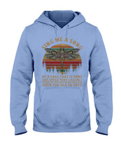 Load image into Gallery viewer, Sing Me A Song Dragonfly Retro Vintage Hoodie
