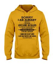 Load image into Gallery viewer, A Freaking Awesome Husband Is My Life Hoodie
