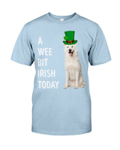 Load image into Gallery viewer, White Siberian Husky Irish Today Dog Lovers St. Patrick's Day Printed Mug Guys Tee
