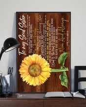 Load image into Gallery viewer, Sunflower Gift For Soul Sister You Are My Best Friend Vertical Poster
